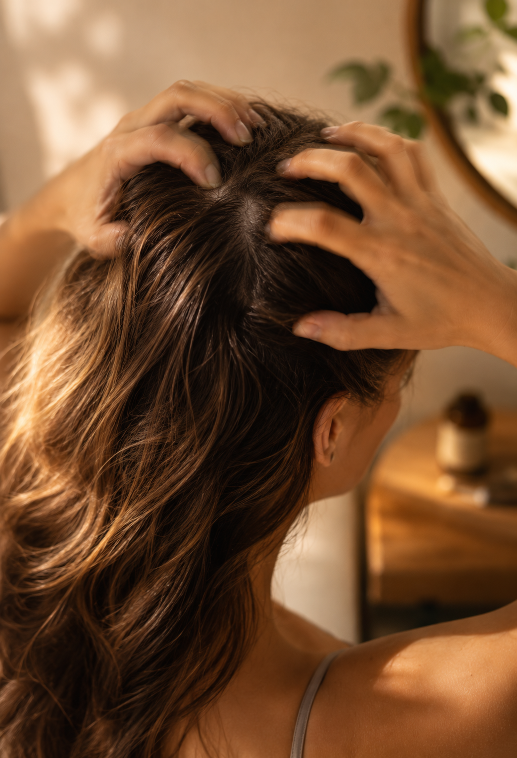 Cuir chevelu et racines — le point de départ de la routine myrootalia